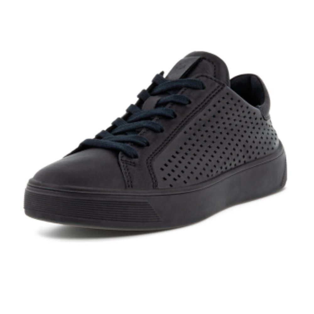 💥ECCO Women's Street Tray Perforated Tie Sneaker
